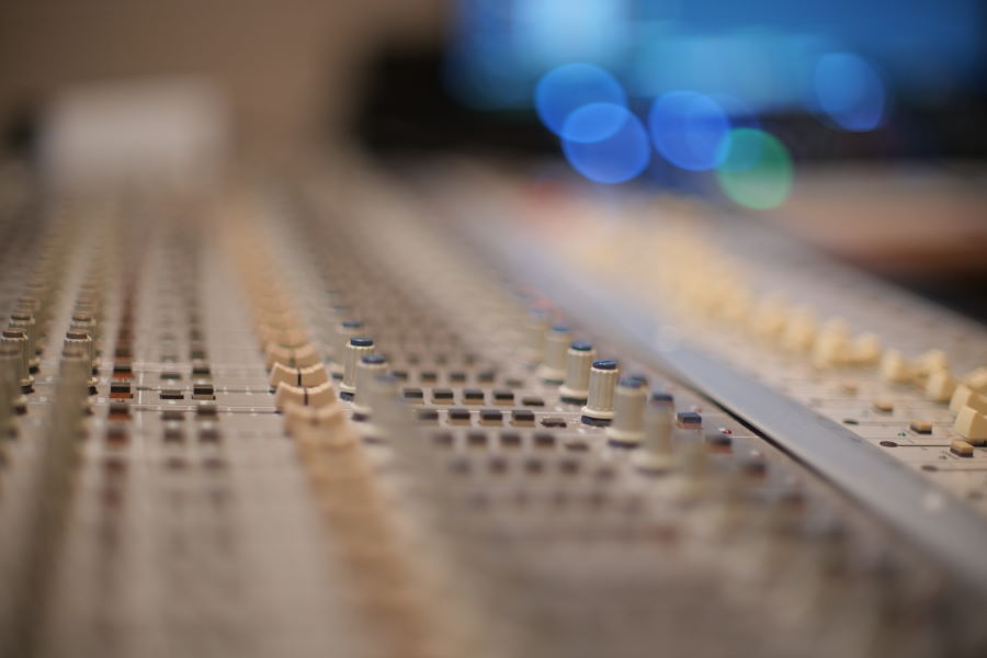 Mixing desk detail